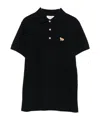 Maison Kitsuné Baby Fox Cotton Polo Shirt In Animal Print