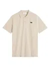Maison Kitsuné Fox-embroidered Polo Shirt In Neutral