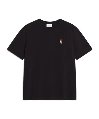 MAISON KITSUNÉ FOX-EMBROIDERED T-SHIRT