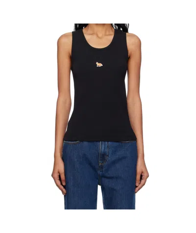 MAISON KITSUNÉ FOX-EMBROIDERED TANK TOP