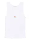 Maison Kitsuné Maison Kitsune Baby Fox Sleeveless Top For In White