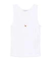 Maison Kitsuné Maison Kitsune Baby Fox Sleeveless Top For In White