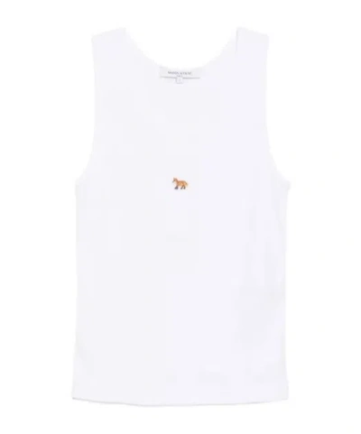 MAISON KITSUNÉ FOX-EMBROIDERED TANK TOP