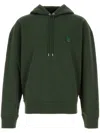 Maison Kitsuné Bold Fox Head Hooded Sweatshirt In Green
