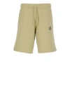 Maison Kitsuné Maison Kitsune Bold Fox Head Patch Drawstring Shorts In Neutrals