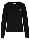MAISON KITSUNÉ MAISON KITSUNÉ 'FOX HEAD' BLACK COTTON SWEATSHIRT