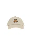 Maison Kitsuné Fox Head Cap In White
