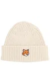 Maison Kitsuné "fox Head" Cap In Neutral