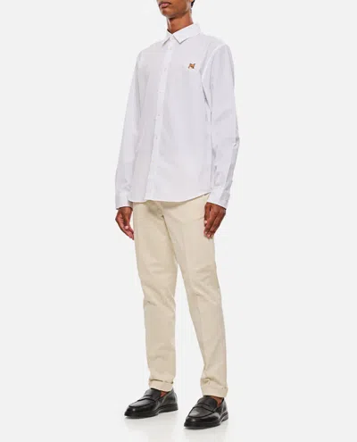 Maison Kitsuné Fox Head Classic Shirt In White