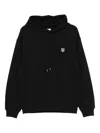 Maison Kitsuné Comfortable Hoodie With Front Pouch Pocket In Black