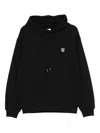 Maison Kitsuné Comfortable Hoodie With Front Pouch Pocket In Black