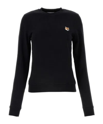 MAISON KITSUNÉ MAISON KITSUNÉ FOX HEAD PATCH CREWNECK SWEATSHIRT