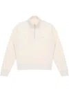 Maison Kitsuné Off-white Baby Fox Patch Half-zip Sweatshirt In 中性色