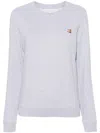 Maison Kitsuné Fox Head Patch Sweatshirt In Grey