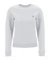 Maison Kitsuné Fox Head Patch Regular Sweatshirt In White