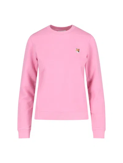 MAISON KITSUNÉ 'FOX HEAD' CREW NECK SWEATSHIRT