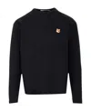 Maison Kitsuné Black Fox Head Sweatshirt In Black