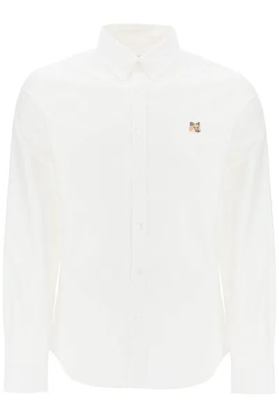 Maison Kitsuné Fox Head Embroidered Long In White