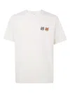 Maison Kitsuné Maison Kitsune' Double Bold Fox Head Cotton T Shirt In White