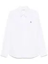 Maison Kitsuné Button Down Classic Shirt With Institutional Fox H Clothing