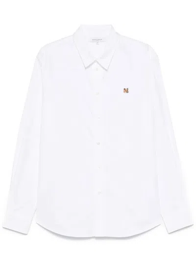MAISON KITSUNÉ MAISON KITSUNÉ FOX HEAD EMBROIDERY CASUAL SHIRT CLOTHING