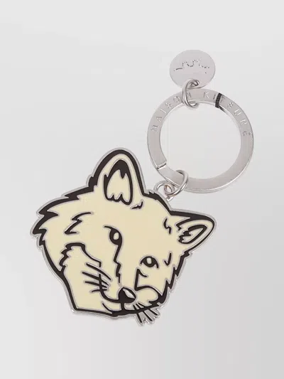 MAISON KITSUNÉ FOX HEAD ENAMELLED METAL KEYRING