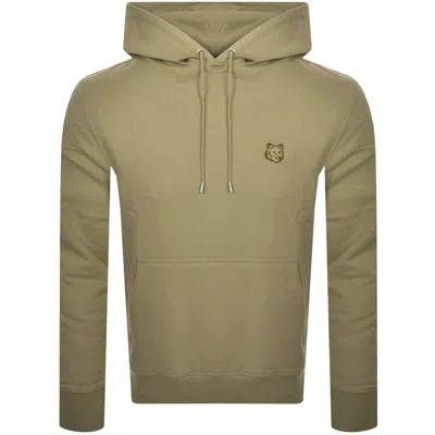 Maison Kitsuné Maison Kitsune Fox Head Hoodie Green
