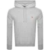Maison Kitsuné Fox Patch Grey Sweatshirt With Classic Hood