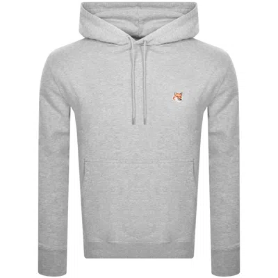 MAISON KITSUNÉ MAISON KITSUNE FOX HEAD HOODIE GREY