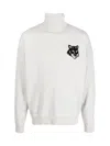 Maison Kitsuné Fox Head Intarsia Logo Turtleneck Sweater