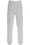 Maison Kitsuné Cotton Joggers With Back Pocket And Elastic Waistband In Grey