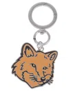 Maison Kitsuné Fox Head Metal Keychain Accessory In Metallic
