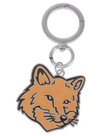 Maison Kitsuné Maison Kitsune' Fox Head Key Ring In Silver