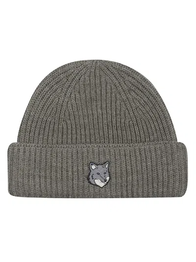 MAISON KITSUNÉ FOX HEAD LARGE BEANIE