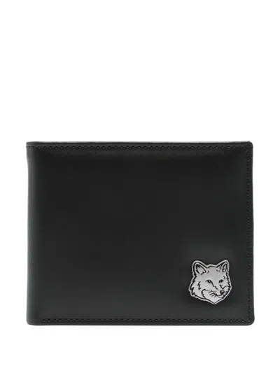 Maison Kitsuné Fox Head Leather Bifold Wallet