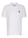 Maison Kitsuné Polo Shirt With Fox Head Patch And Collar In White