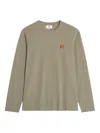 Maison Kitsuné Fox-head Long-sleeve T-shirt In Green