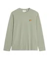 Maison Kitsuné Fox-head Long-sleeve T-shirt In Green
