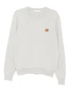 Maison Kitsuné Gray Bold Fox Head Patch Regular Sweater In Gray