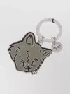 Maison Kitsuné Fox Head Metal Keyring With Engraved Design