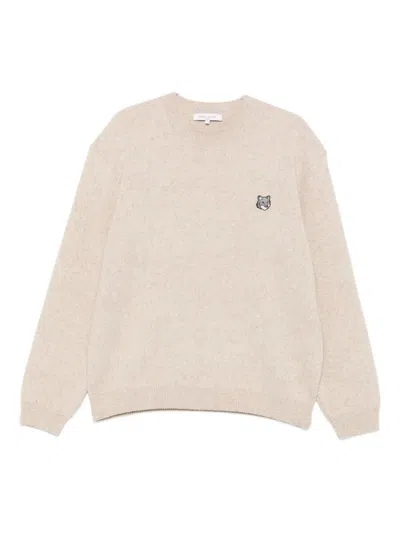 MAISON KITSUNÉ MAISON KITSUNÉ FOX HEAD MILANO LAMBSWOOL JUMPER CLOTHING
