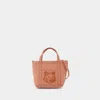 Maison Kitsuné Fox Head Mini Shopper Bag In Pink