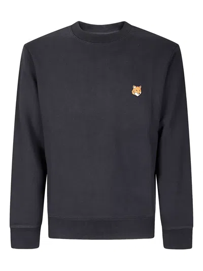 MAISON KITSUNÉ FOX HEAD-MOTIF COTTON SWEATSHIRT