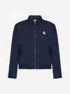 Maison Kitsuné Maison Kitsune Harrington Fox Head Patch Jacket In Blue