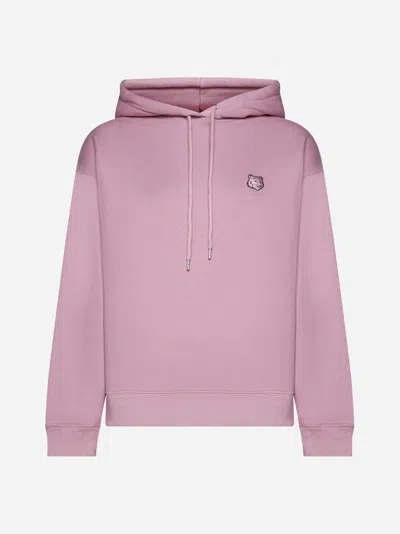 Maison Kitsuné Fox-motif Cotton Hoodie In Rosebud