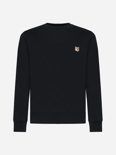 MAISON KITSUNÉ FOX HEAD PATCH COTTON SWEATSHIRT