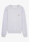 Maison Kitsuné Gray Fox Head Patch Regular Sweatshirt In White
