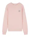 Maison Kitsuné Bold Fox Head Patch Sweatshirt In Pink