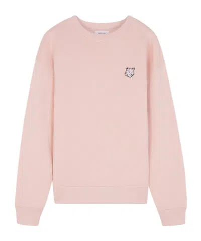 MAISON KITSUNÉ MAISON KITSUNÉ BOLD FOX HEAD PATCH CREWNECK SWEATSHIRT