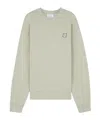 Maison Kitsuné Bold Fox Head Patch Comfort Sweatshirt In White